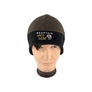 Mountain Hard Wear Polartec Wind Stopper Beanie Size L Brown Winter Ski  Hat